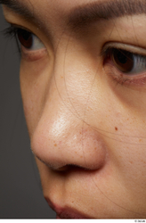 Face Nose Skin Woman Asian Slim Studio photo references